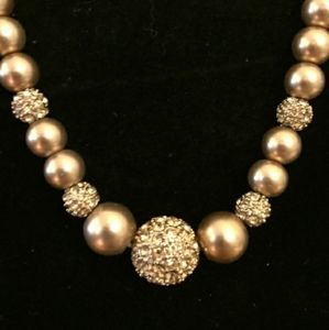 CAROLEE Faux Pearl Single Strand Necklace.